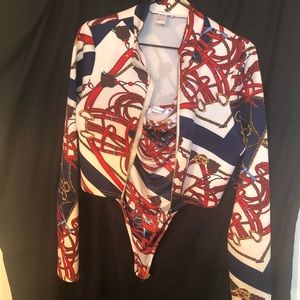 2 piece ladies jacket and tube top